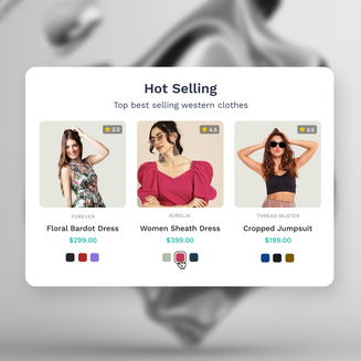 Color Swatches on Product Listing